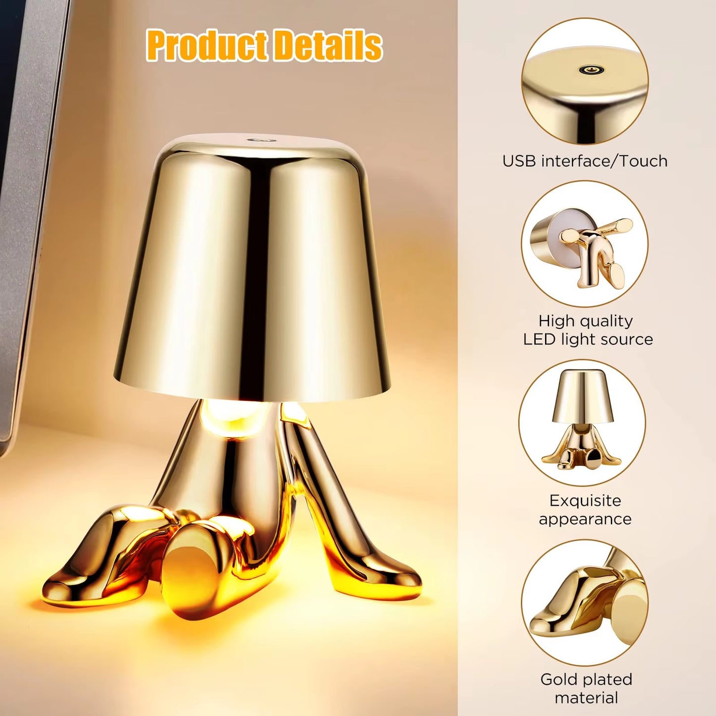 GlowMan Touch Lamp™ Table Lamp