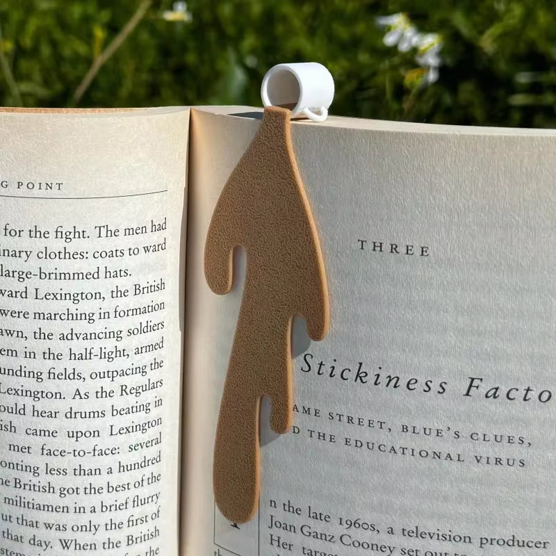 BrewMark™ Cute Spilled Coffee Bookmark